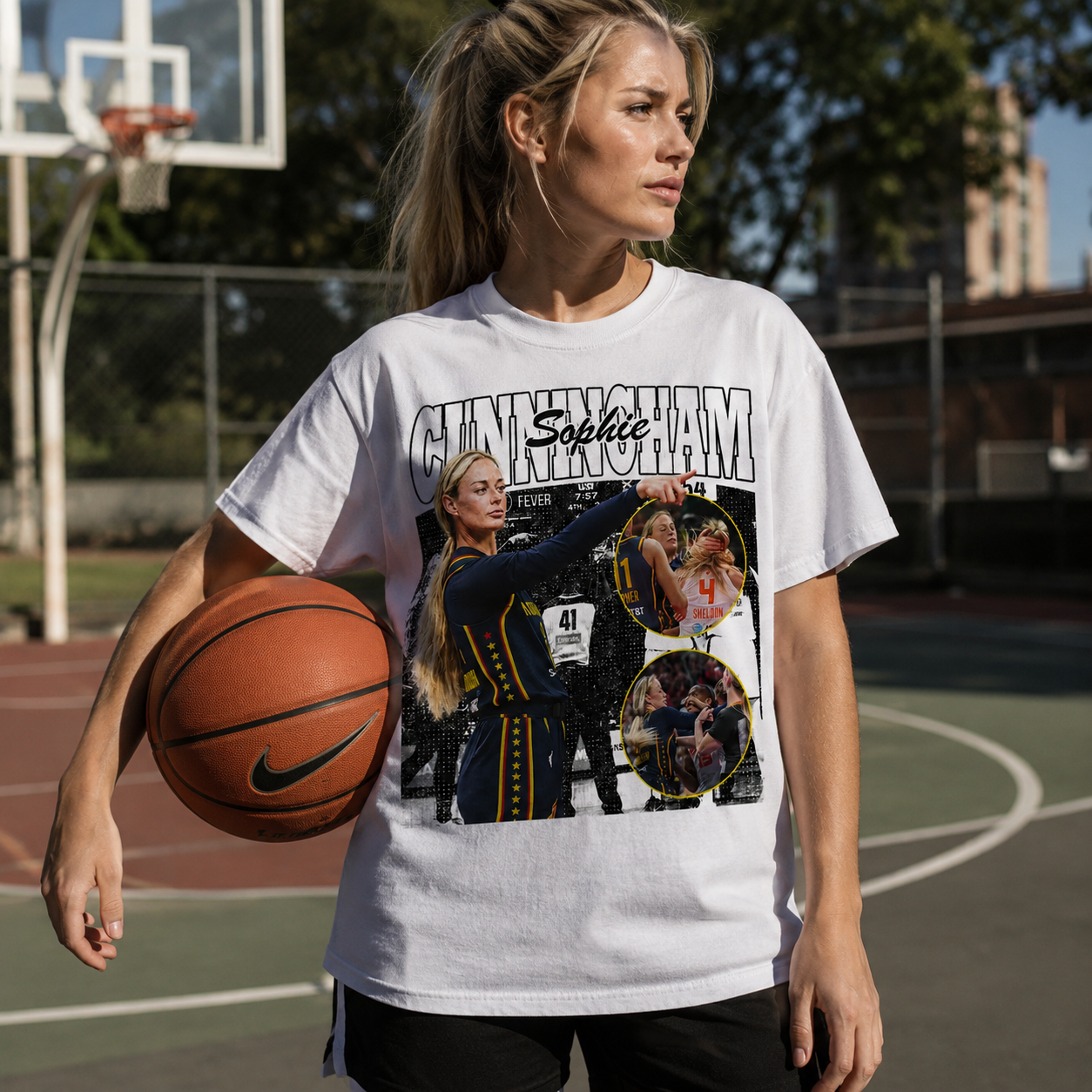 Sophie Cunningham Basketball Pointing T-Shirt