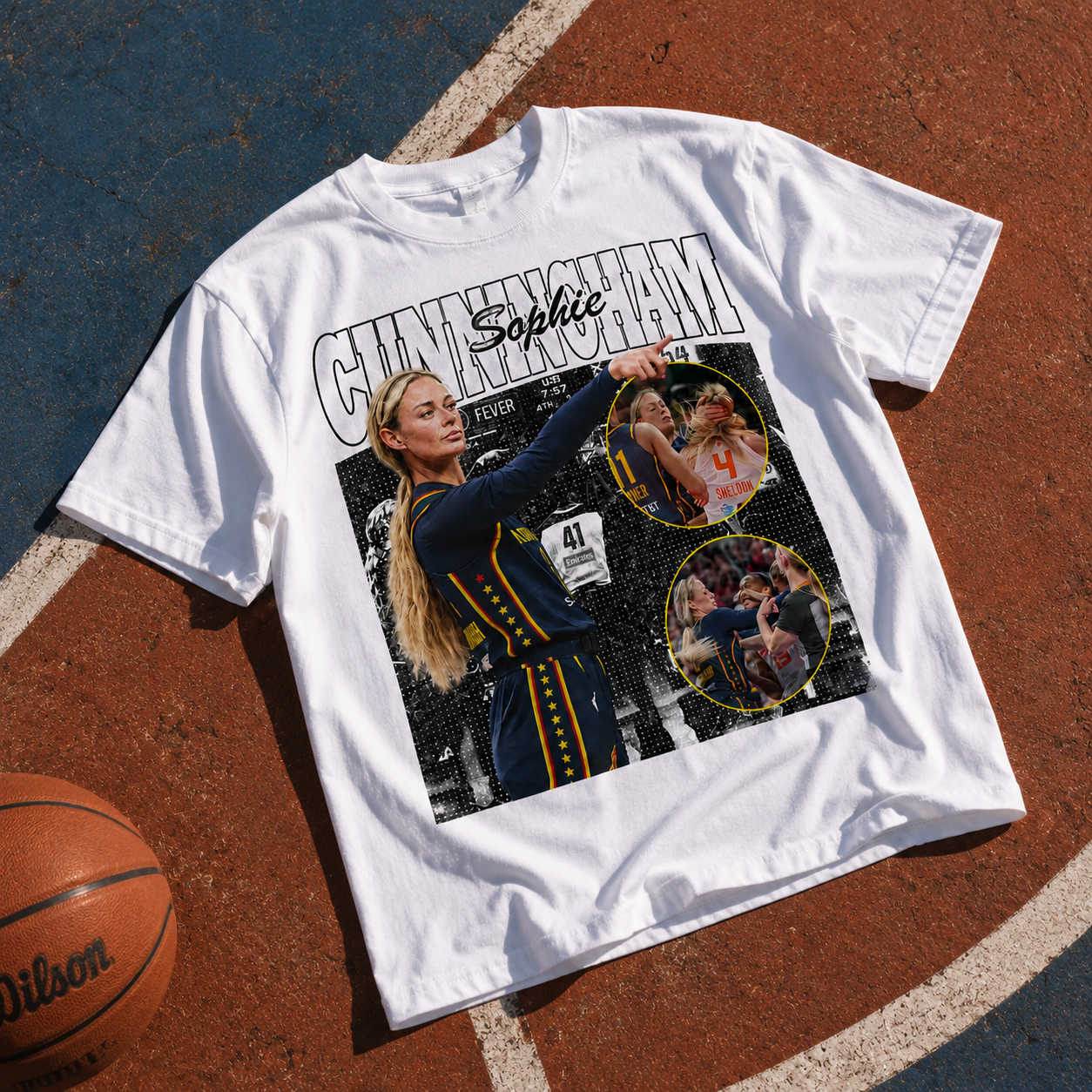 Sophie Cunningham Basketball Pointing T-Shirt